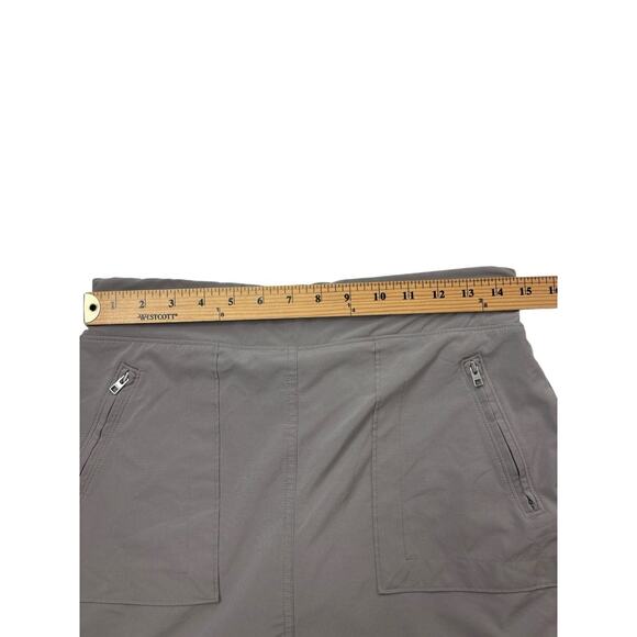 Athleta Womens Size 6T 6 TALL Chelsea Cargo Skort Mesh Inner Shorts Skirt Taupe - Picture 10 of 16